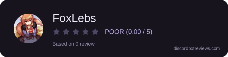 Rating banner for FoxLebs