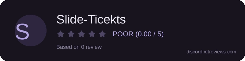 Rating widget preview for Slide-Ticekts