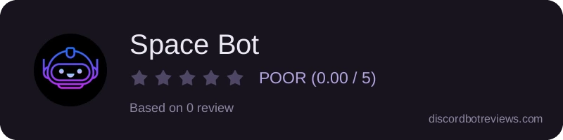 Rating widget preview for Space Bot 