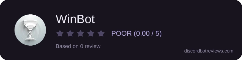 Rating widget preview for WinBot