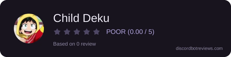 Rating widget preview for Child Deku