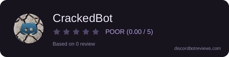 Rating widget preview for CrackedBot