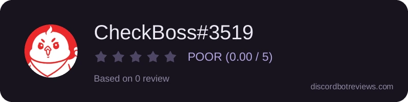Rating widget preview for CheckBoss#3519