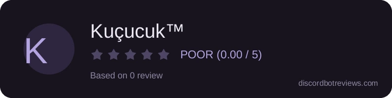 Rating widget preview for Kuçucuk™