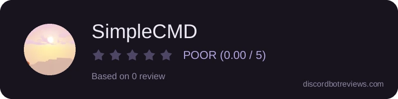 Rating widget preview for SimpleCMD