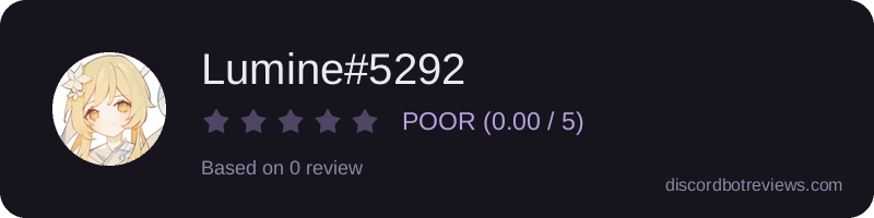 Rating widget preview for Lumine#5292