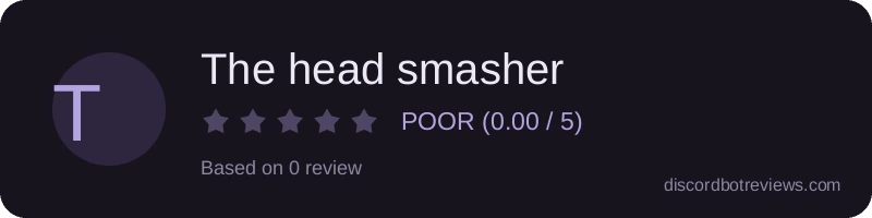 Rating widget preview for The head smasher 