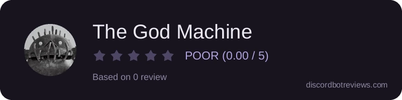 Rating widget preview for The God Machine