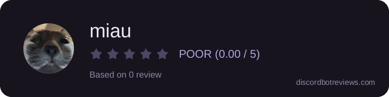 Rating widget preview for miau