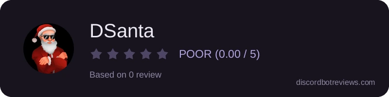 Rating banner for DSanta