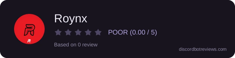 Rating widget preview for Roynx