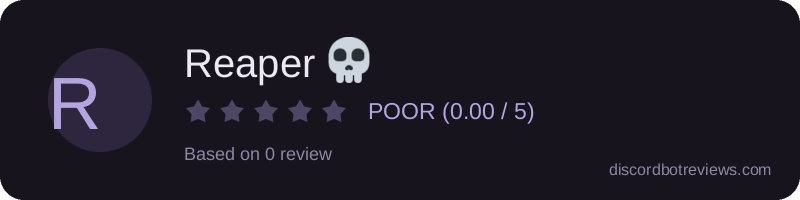 Rating widget preview for Reaper 💀
