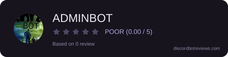 Rating widget preview for ADMINBOT