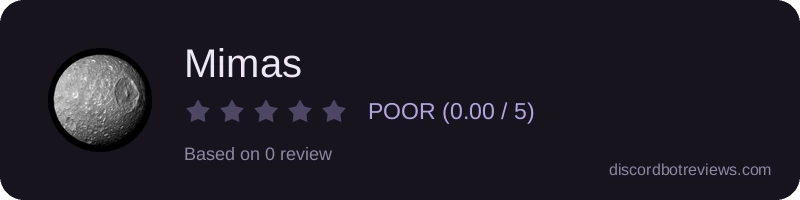 Rating widget preview for Mimas