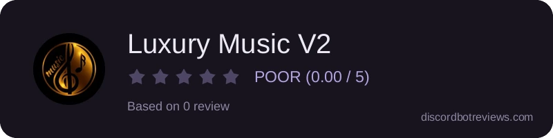 Rating banner for Luxury Music V2