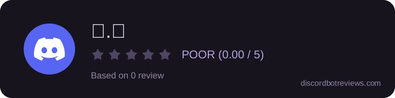 Rating widget preview for 𝐑.𝐓