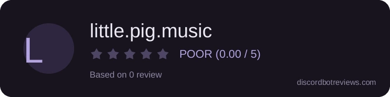 Rating widget preview for little.pig.music