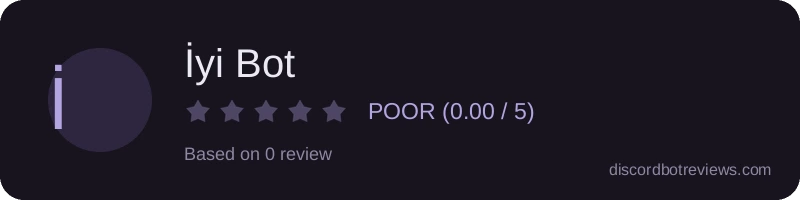 Rating widget preview for İyi Bot