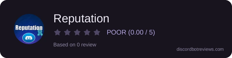 Rating widget preview for Reputation