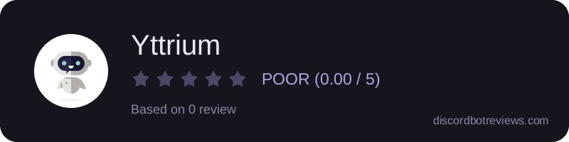 Rating widget preview for Yttrium