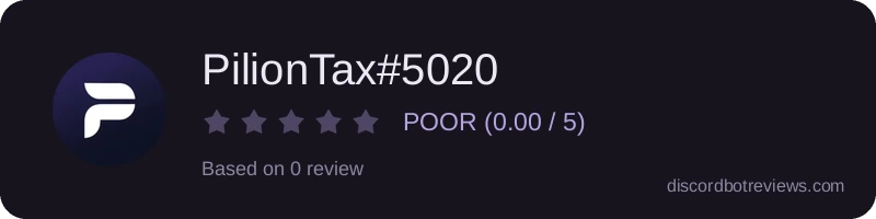 Rating widget preview for PilionTax#5020