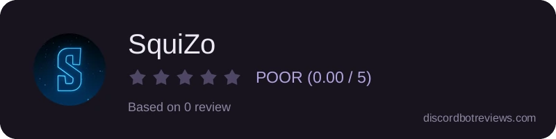 Rating widget preview for SquiZo