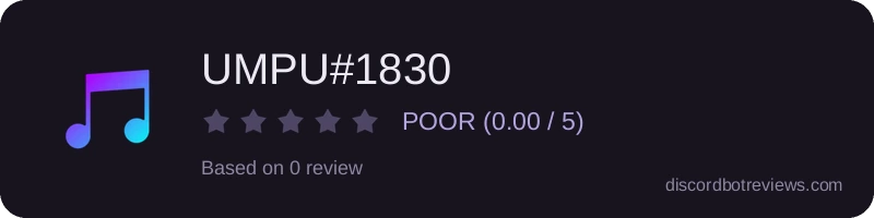Rating widget preview for UMPU#1830
