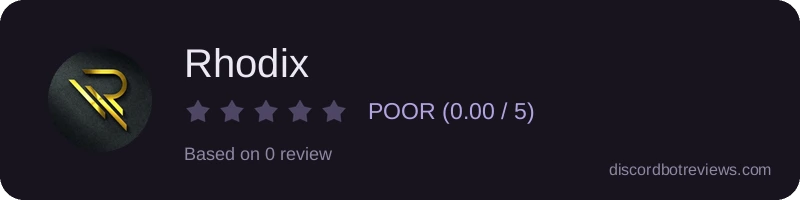 Rating widget preview for Rhodix