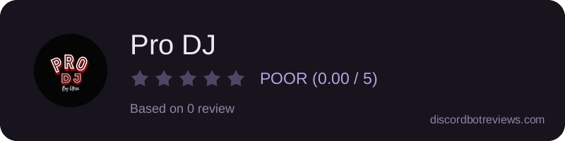 Rating banner for Pro DJ