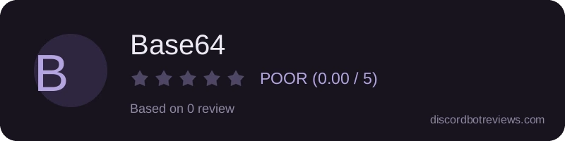 Rating widget preview for Base64