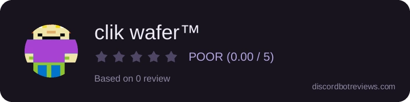 Rating widget preview for clik wafer™