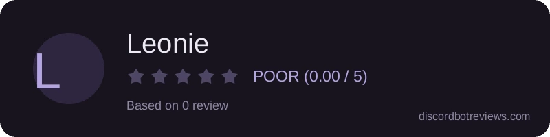 Rating widget preview for Leonie