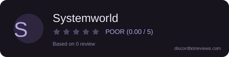 Rating widget preview for Systemworld