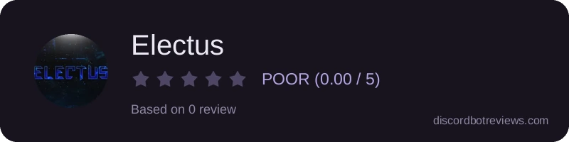 Rating widget preview for Electus