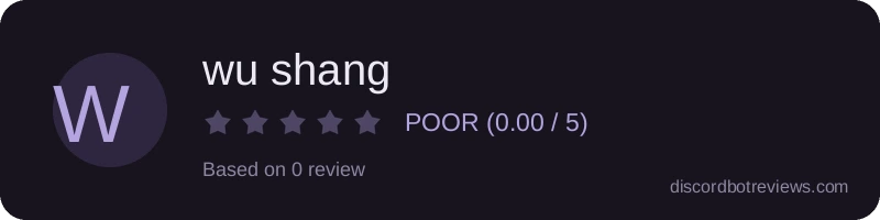 Rating banner for wu shang