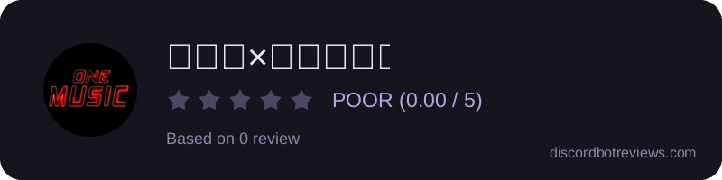Rating widget preview for 𝐎𝐍𝐄×𝐌𝐔𝐒𝐈𝐂