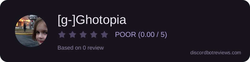 Rating widget preview for [g-]Ghotopia