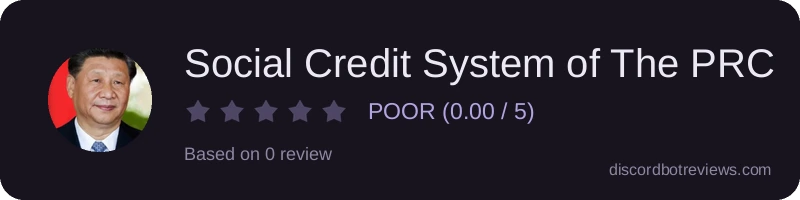 Rating widget preview for Social Credit System of The PRC