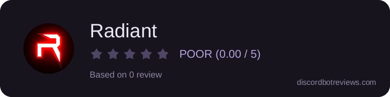 Rating banner for Radiant
