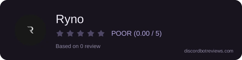 Rating widget preview for Ryno