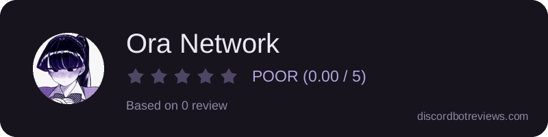 Rating banner for Ora Network