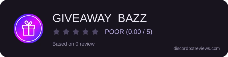 Rating widget preview for GIVEAWAY  BAZZ