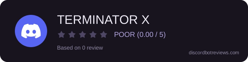 Rating widget preview for TERMINATOR X