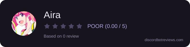 Rating widget preview for Aira