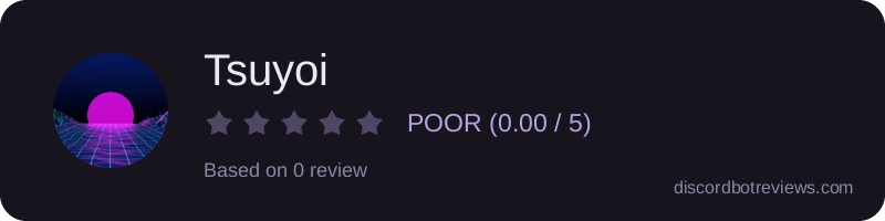 Rating widget preview for Tsuyoi
