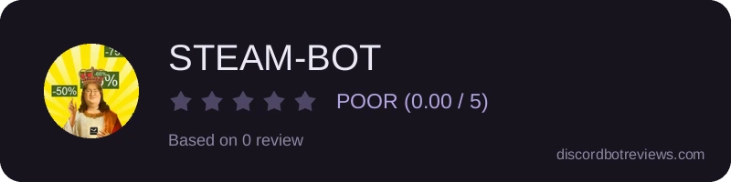 Rating widget preview for STEAM-BOT