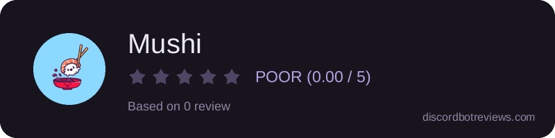 Rating widget preview for Mushi