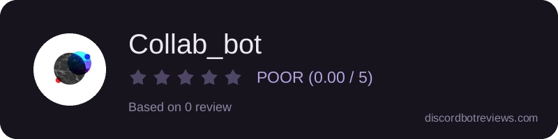 Rating widget preview for Collab_bot