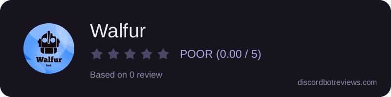 Rating widget preview for Walfur