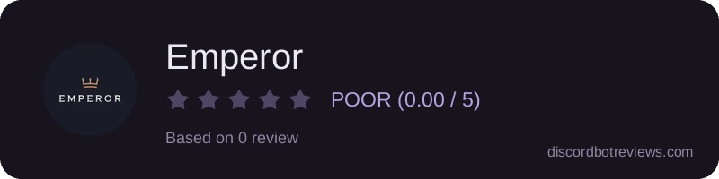Rating widget preview for Emperor